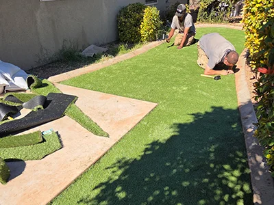 Artificial turf installation in St. George, UT
